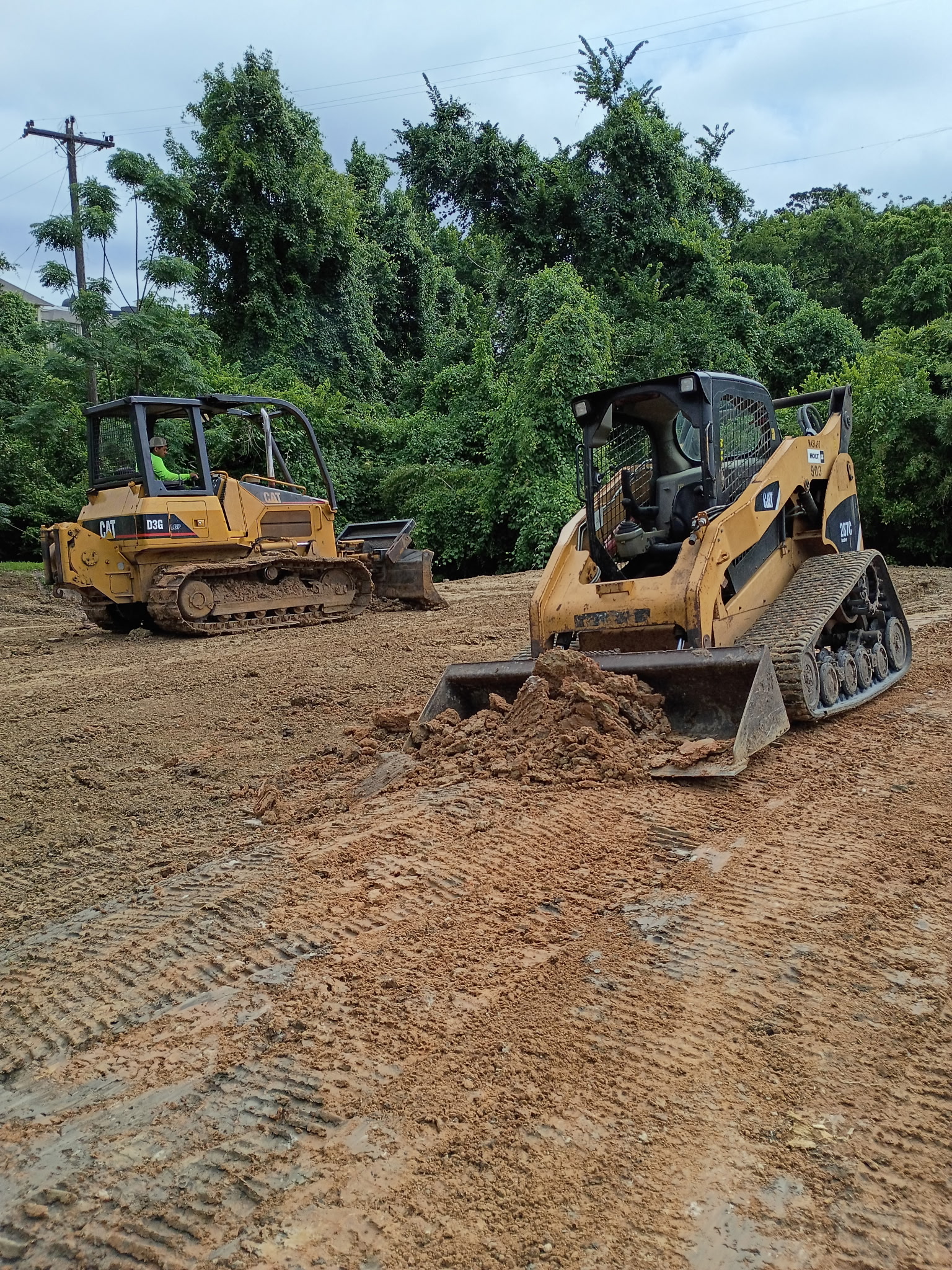 Cleared commercial lot ready for next phase of work